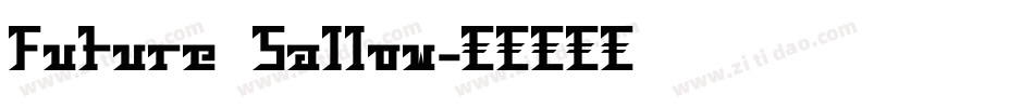 Future Sallow字体转换